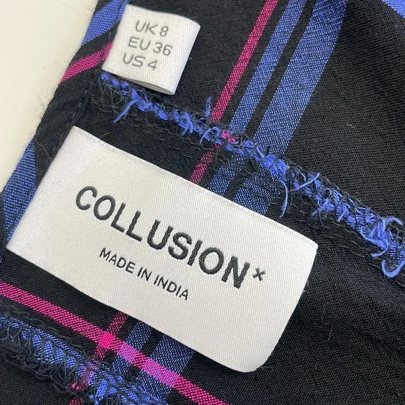 Tie Back Check Smock Dress - Picture 13 of 15